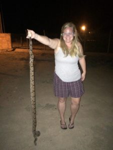 This Boa was longer than I am tall!!