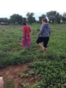 One of my friend's Nivacle friends walked us through her garden, pointing out what was what. 